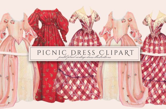 Download Summer Picnic Dress Illustrations - Illustration Collection