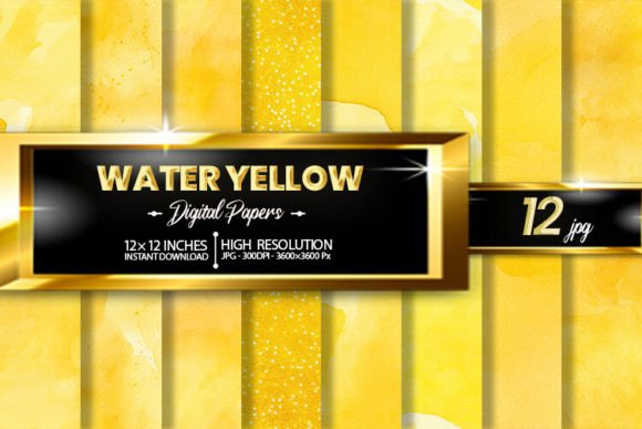 Download Water Yellow Digital Papers - Yellow digital papers Collection