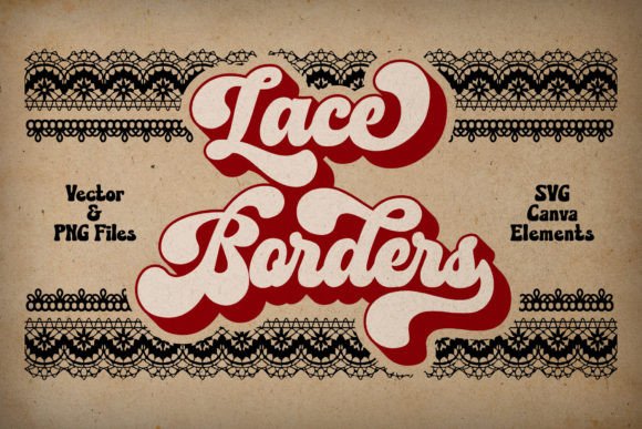 Download Dark Lace Border Graphics Canva Elements - Premium Resources