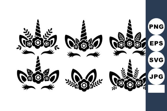 Download Unicorn Horn Flower Crown Set - Unicorn horn Collection