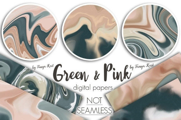Download Green and Pink Digital Papers - Pink digital papers Collection