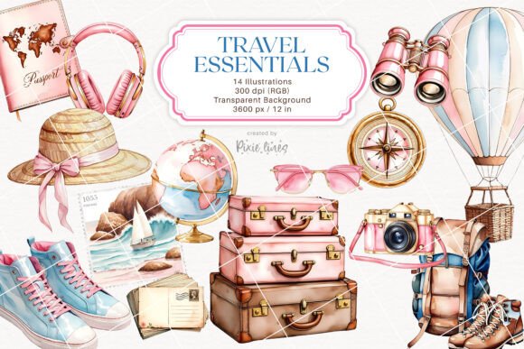 Download Travel, Vacation and Wanderlust Elements - Elements Collection