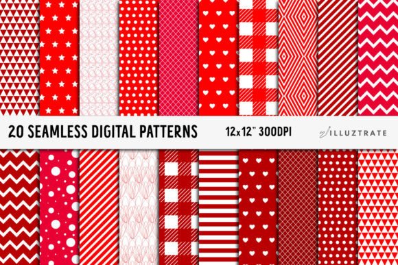 Download Red Digital Paper | Seamless Patterns - Red digital paper Collection