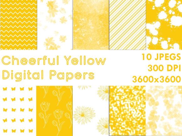 Download Cheerful Yellow Digital Papers - Yellow digital papers Collection