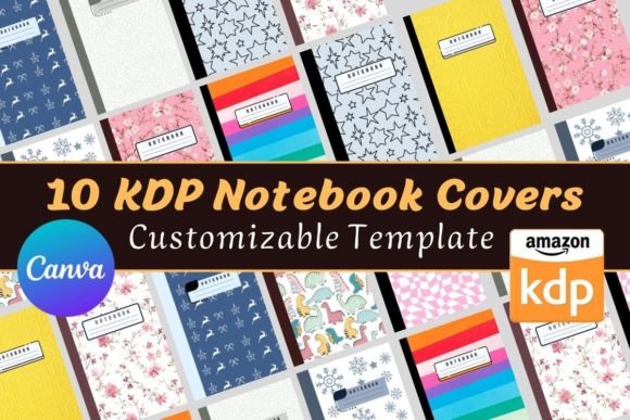Download Composition Notebook Covers Bundle ⋆ KDP - Notebook Collection