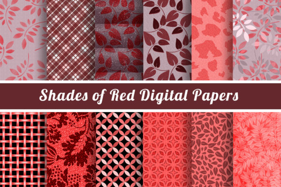 Download Shades of Red Digital Paper Set - Premium Resources