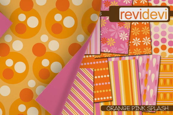 Download Orange Pink Digital Papers - Pink digital papers Collection