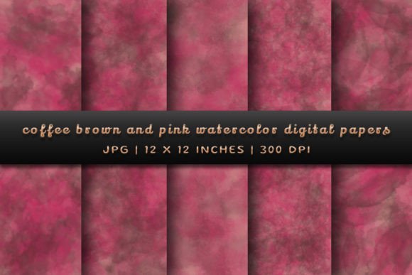 Download Coffee Brown and Pink Digital Papers - Pink digital papers Collection