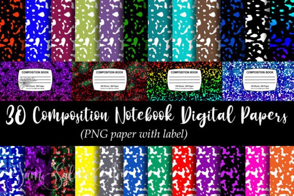 Download Composition Notebook Papers &amp; Labels - Notebook Collection