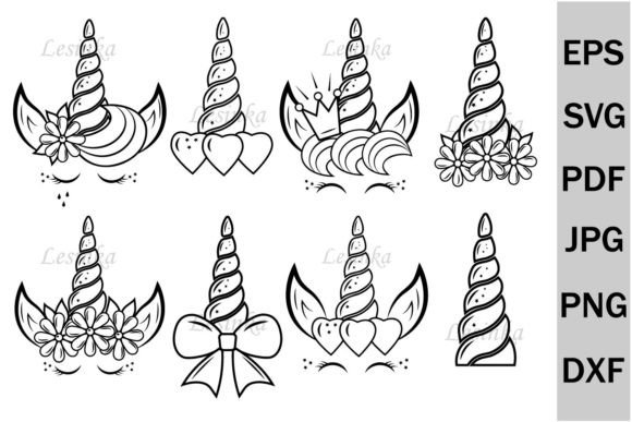 Download Unicorn Head Bundle, Unicorn Horn Svg - Unicorn horn Collection